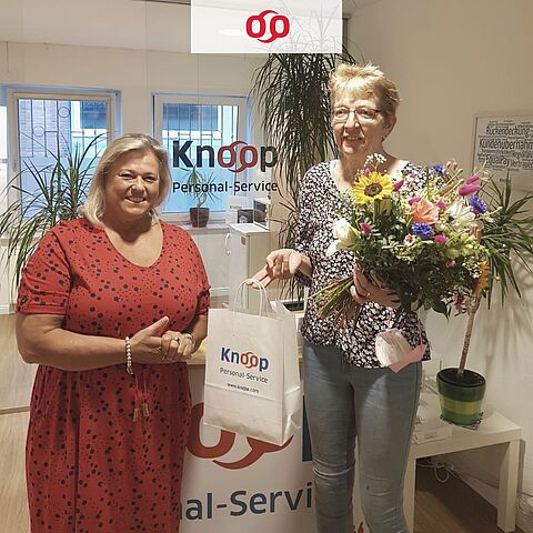Knoop Jubiläum - Wir gratulieren Frau Fiedler